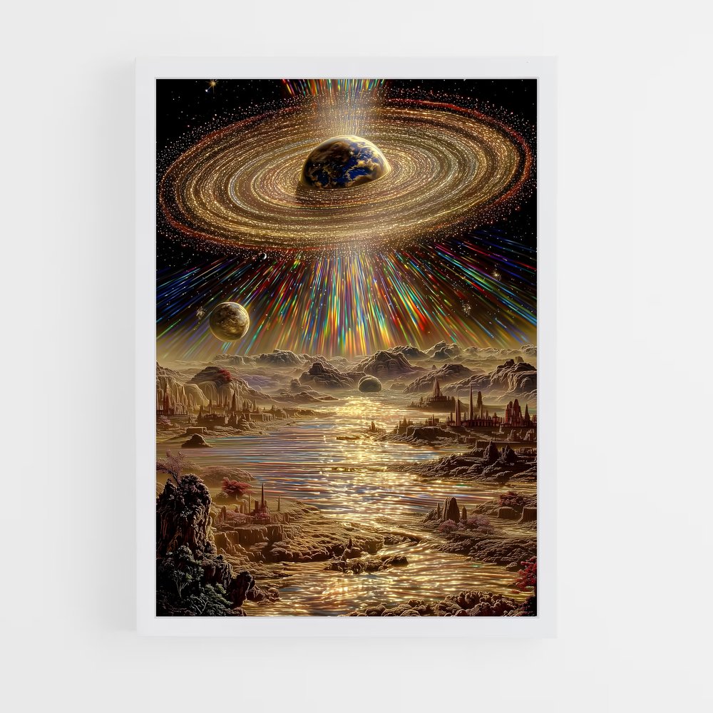 Poster Halo Céleste – affiche Art spatial (vue 3)